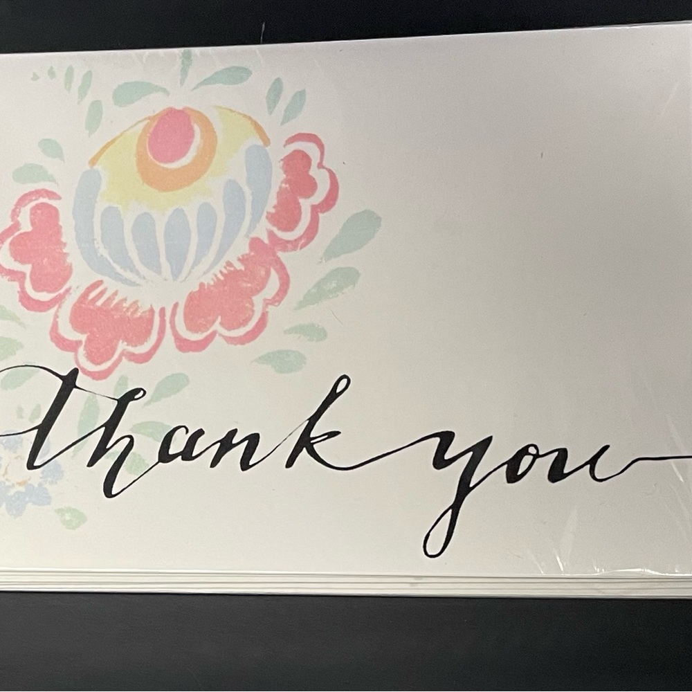 10 Count Thank You Cards (Blank Inside)